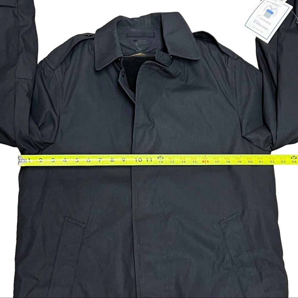 NWT Department of Defense Trench Coat Size 38R Zip Out Liner Black Army - Picture 15 of 15